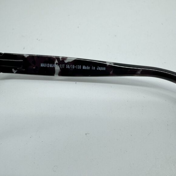 Maui Jim Japan KOKI BEACH MJ433-11T 56-16-130 Black Horn Sunglasses Frame H11572 - Picture 10 of 11